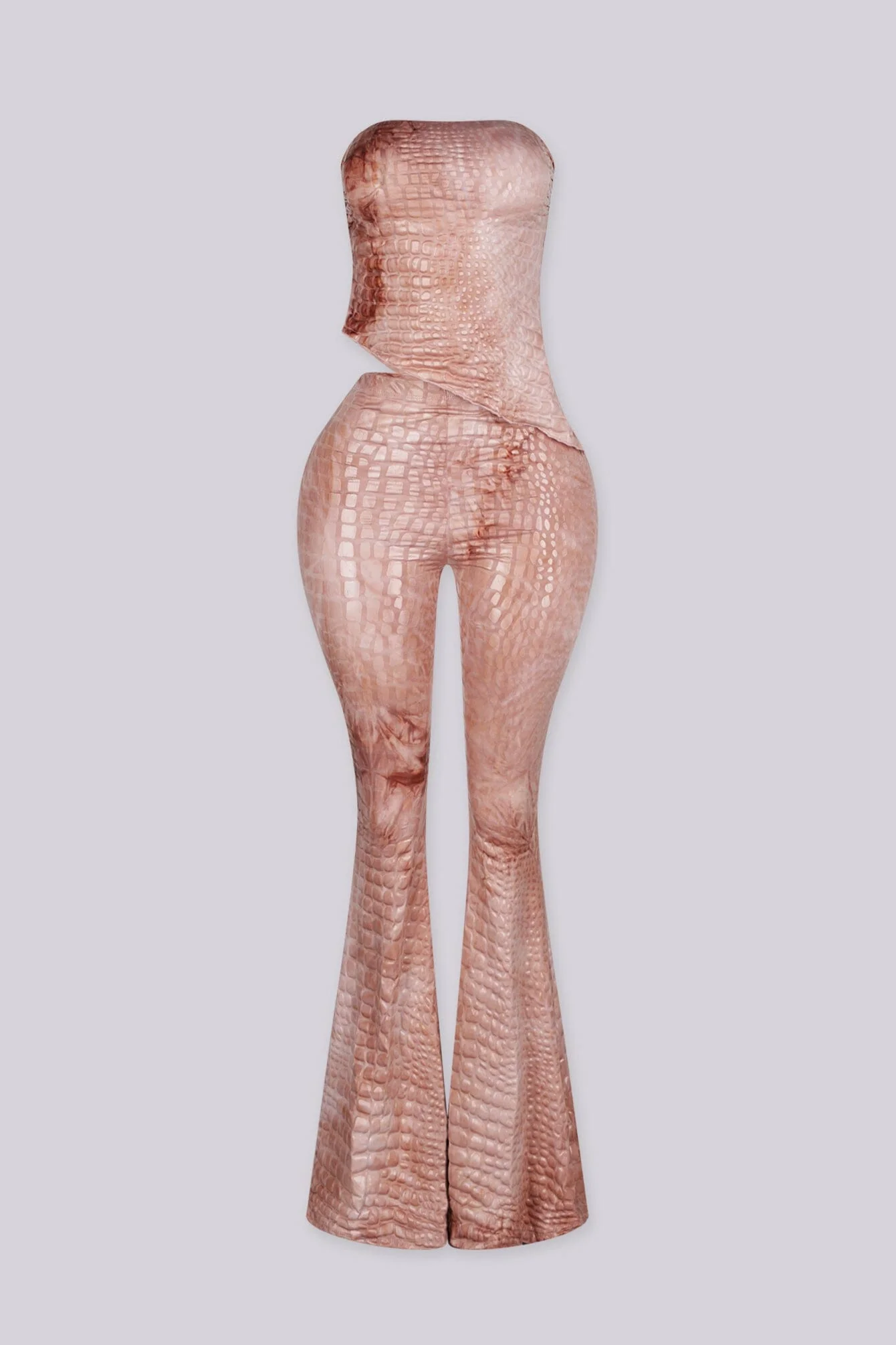 Deesha Croc Tube Top & Pants SET