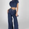 Rayna Denim Crop Top & Pants SET 11 Rayna Denim Crop Top & Pants SET