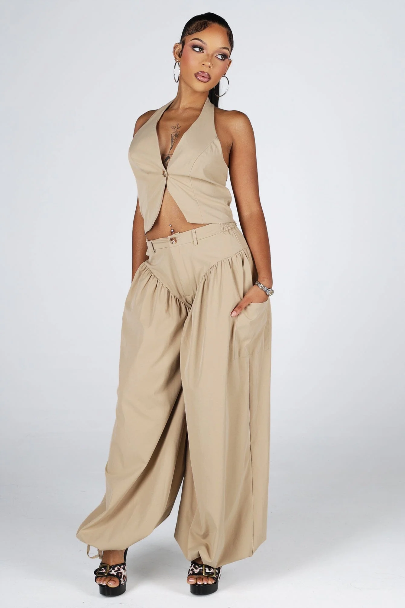 Marrakech Halter Crop Top & Pants SET