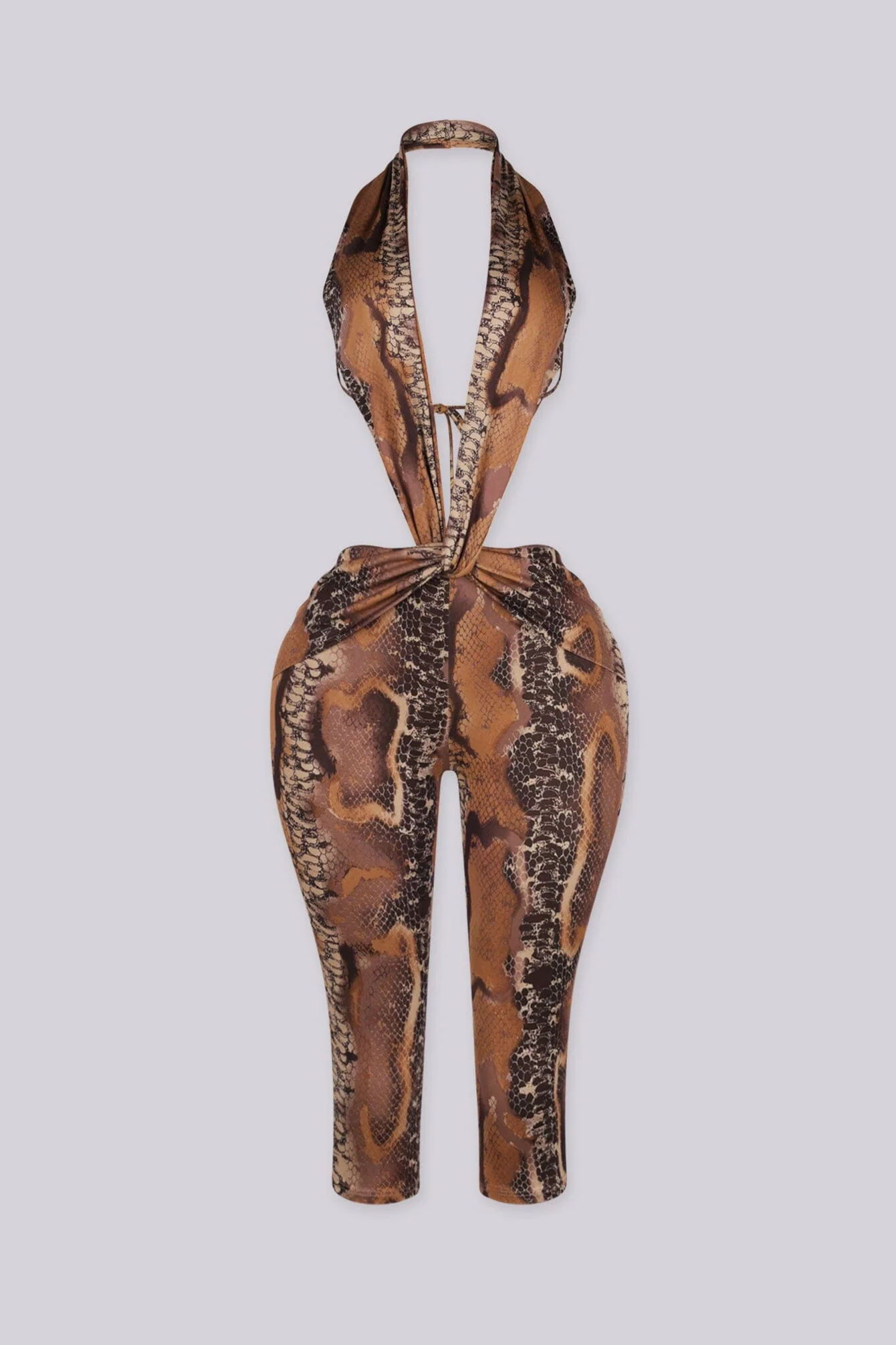 Venom Snake Print Capri Jumpsuit 4 Venom Snake Print Capri Jumpsuit