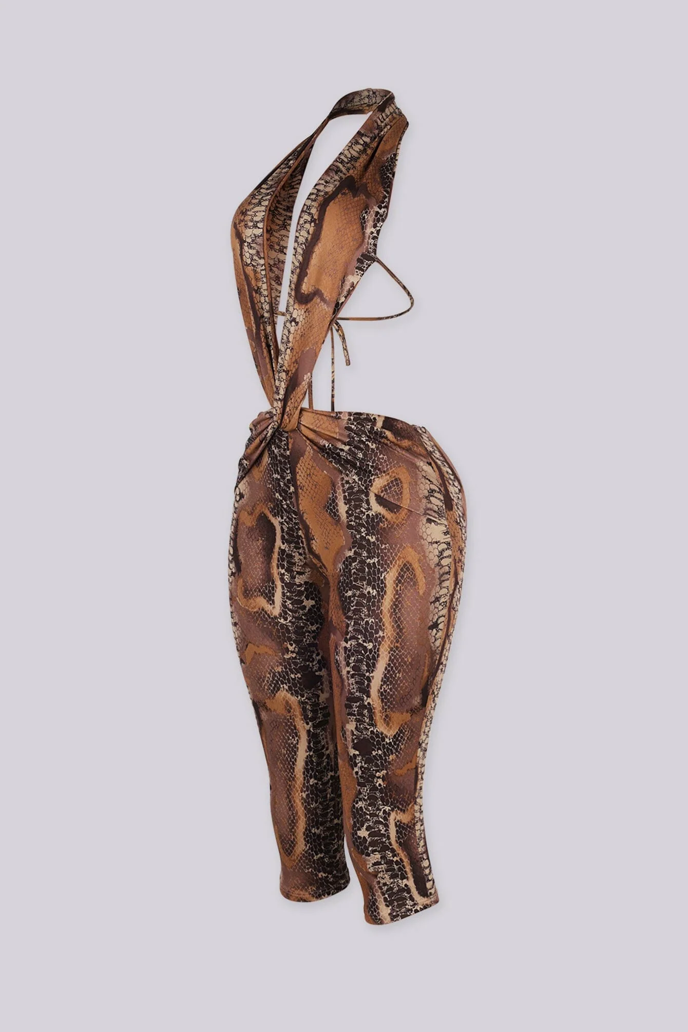 Venom Snake Print Capri Jumpsuit 5 Venom Snake Print Capri Jumpsuit