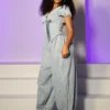 Santorini Washed Denim Balloon Jumpsuit