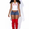 Mckenzie Denim Lace Up Shorts