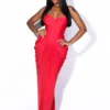 Hollywood Draped Midi Dress