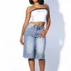 Shining Star Denim Bermuda Shorts