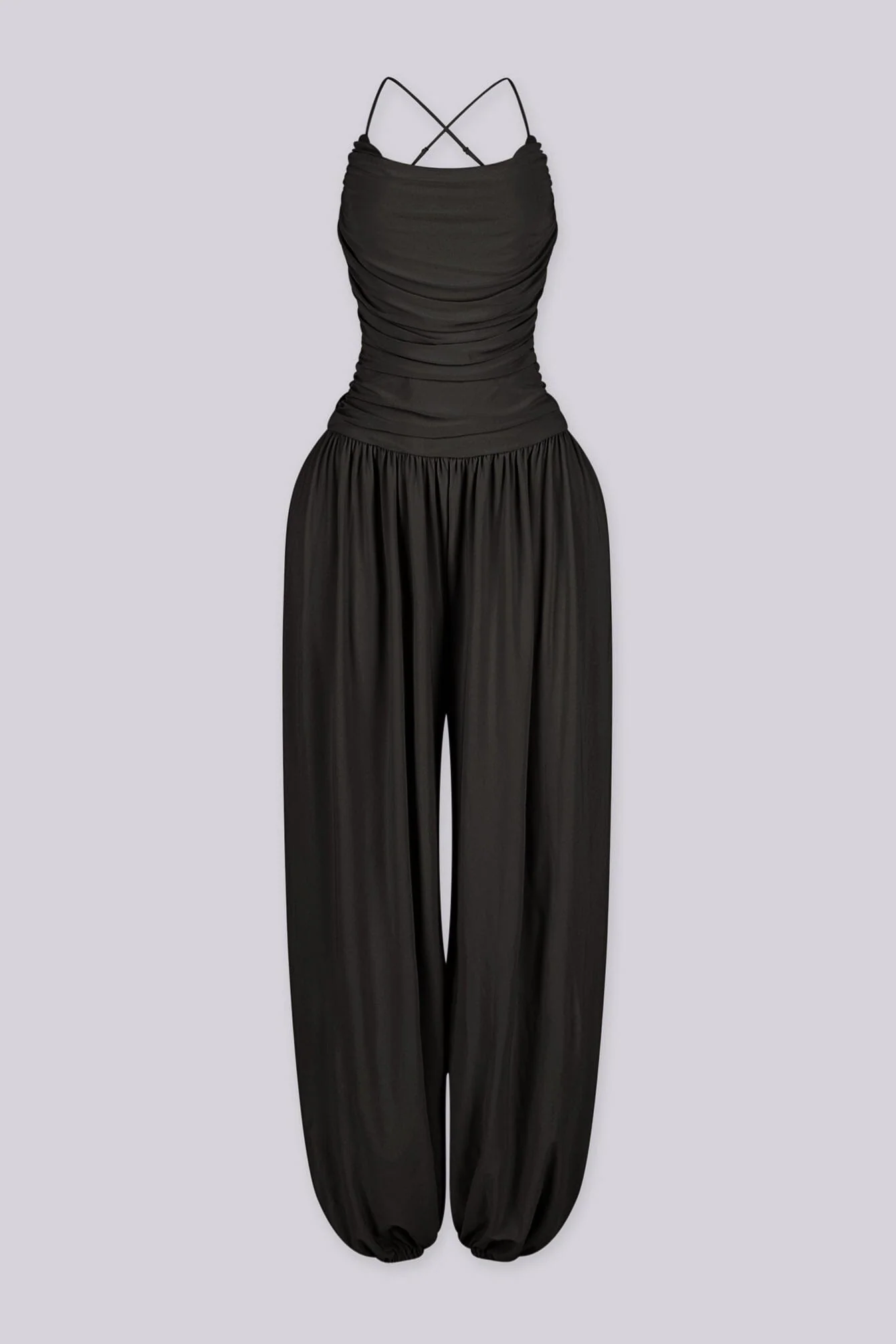 Desert Sand Ruched Jumpsuit