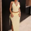 Limonetta Halter Top & Maxi Skirt SET