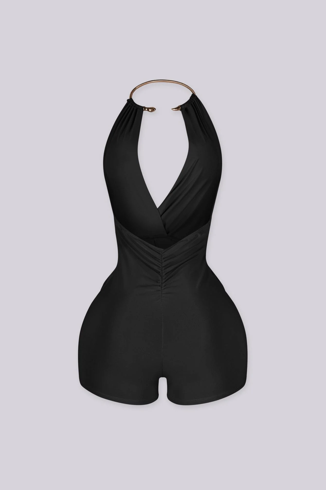 Shanti Snake Draped Halter Romper 10 Shanti Snake Draped Halter Romper