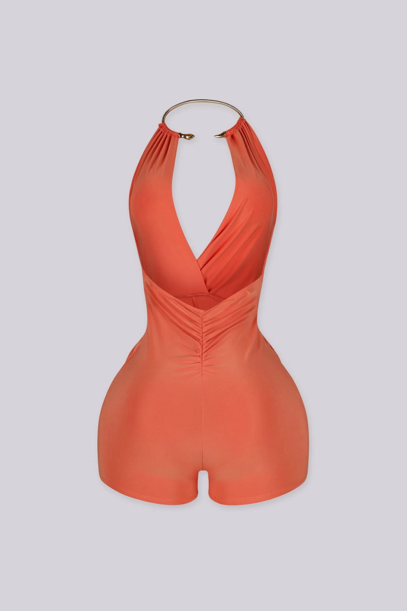 Shanti Snake Draped Halter Romper 11 Shanti Snake Draped Halter Romper