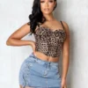 Smoky Leopard Print Bustier Top 24 Smoky Leopard Print Bustier Top