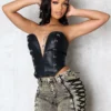 Trigger PU Wired Corset Top