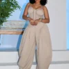 Ovela Sheer Corset Jumpsuit