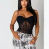 Blackout Kiss Mesh Bodysuit