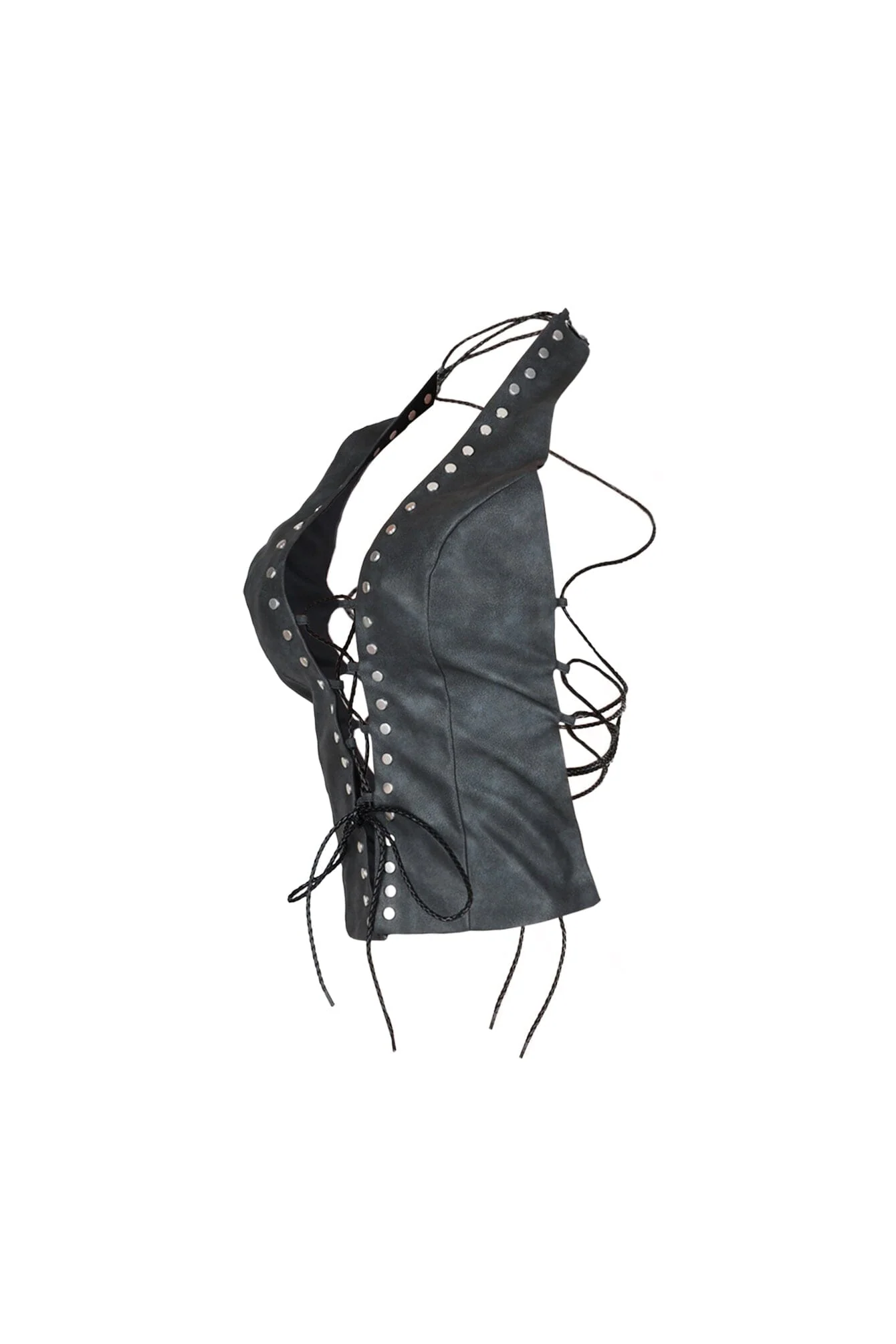 Ride On Leather Halter Top 4 Ride On Leather Halter Top