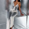 Vibecity Airbrushed Halter Corset Top