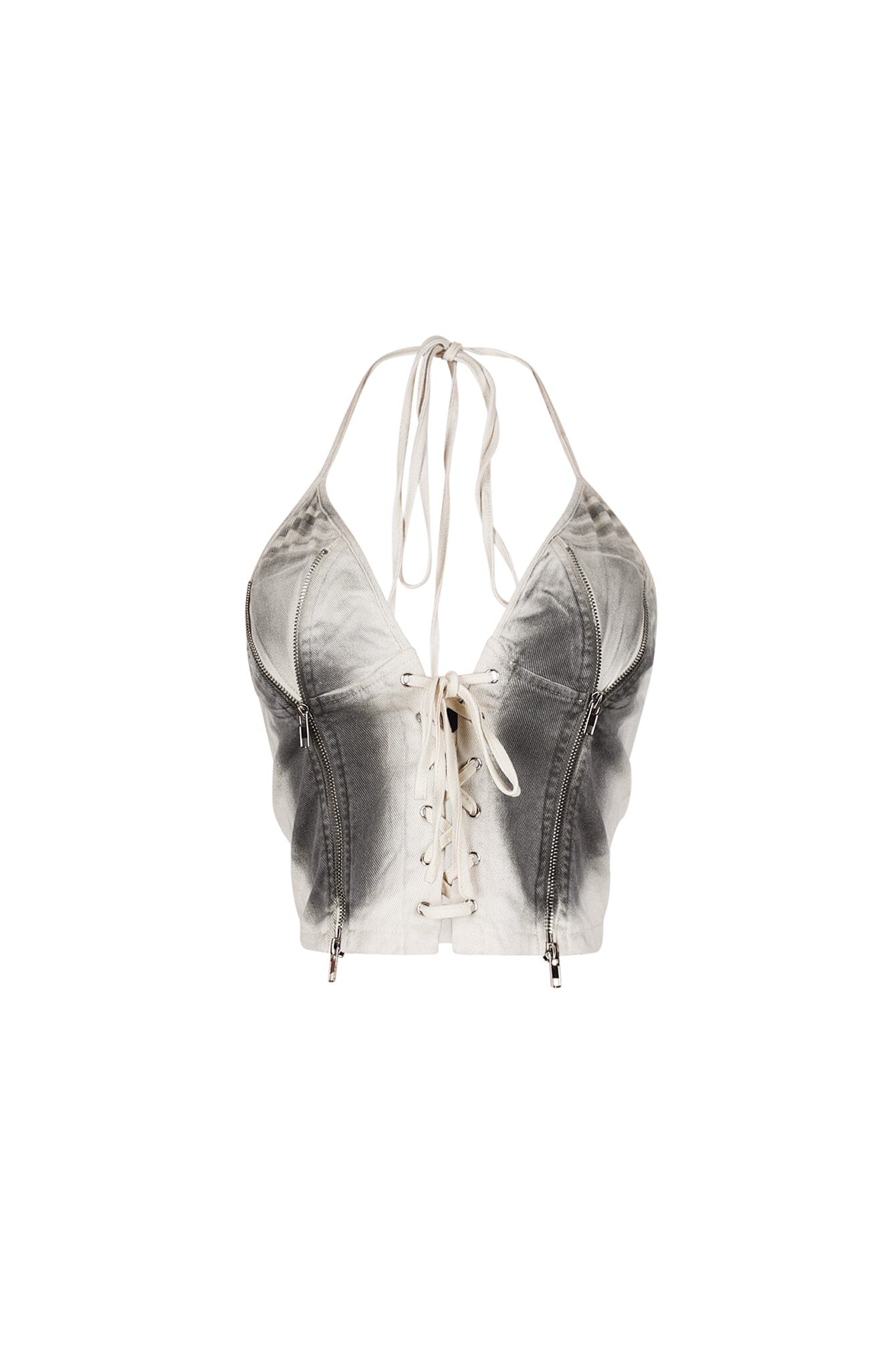 Vibecity Airbrushed Halter Corset Top 2 Vibecity Airbrushed Halter Corset Top