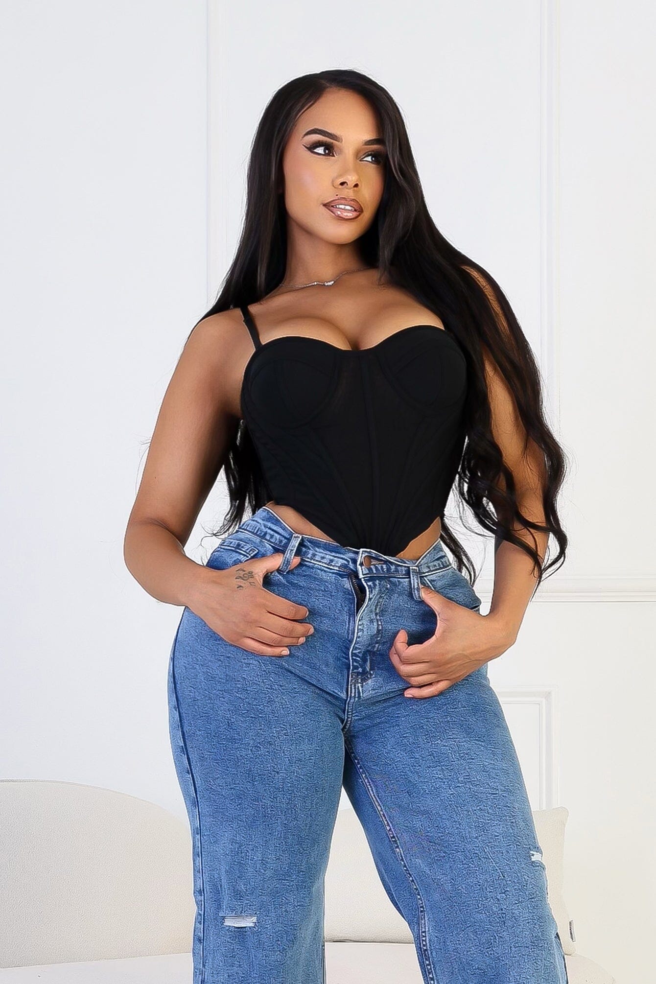Bare Intention Bustier Top