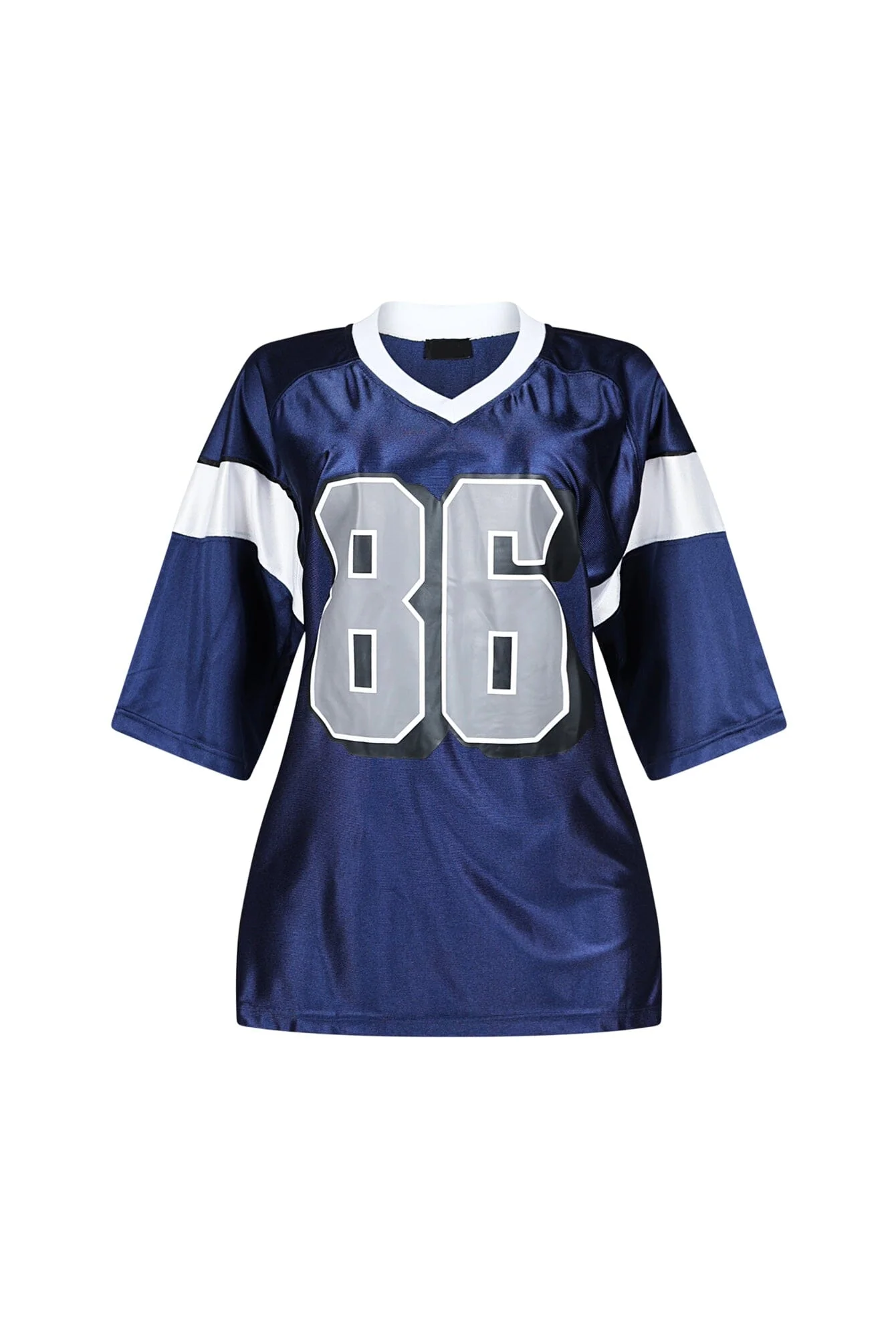 Go To V Neck Oversized Jersey Top