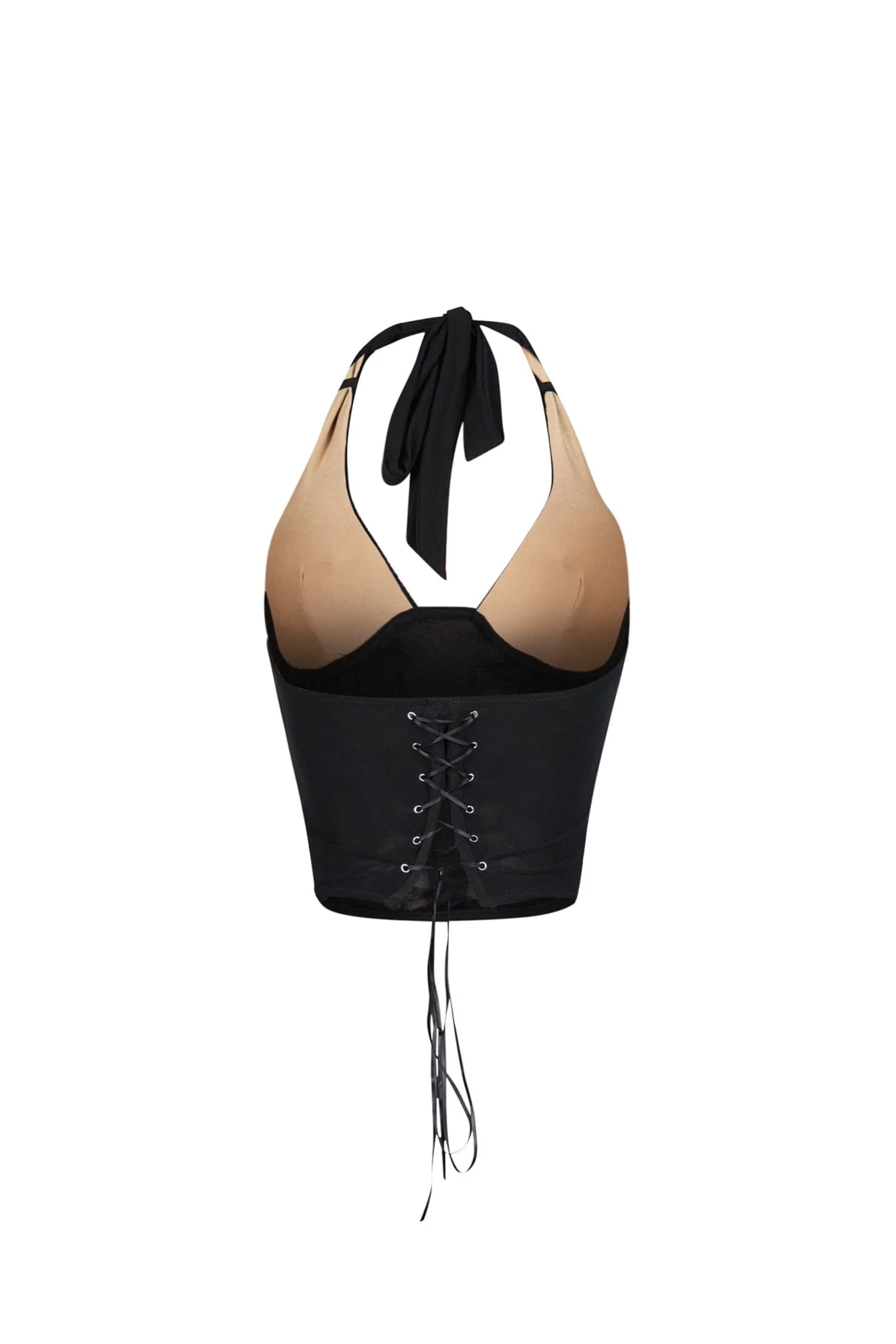 Corsabella Mesh Lace Halter Corset Top 6 Corsabella Mesh Lace Halter Corset Top