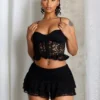 Lace Whisper Hook & Eye Bralette Top