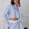 Ponyo Pinstripe Poplin Shirt Top
