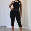 Lois Cherry Graphic Crop Top