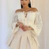 Yollie Off Shoulder Lace Crop Top