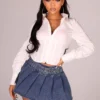 Arwen Poplin Corset Line Blouse