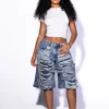 Wreckage Rewired Denim Bermuda Shorts 9 Wreckage Rewired Denim Bermuda Shorts