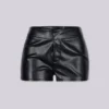 Reesha High-Waist PU Shorts