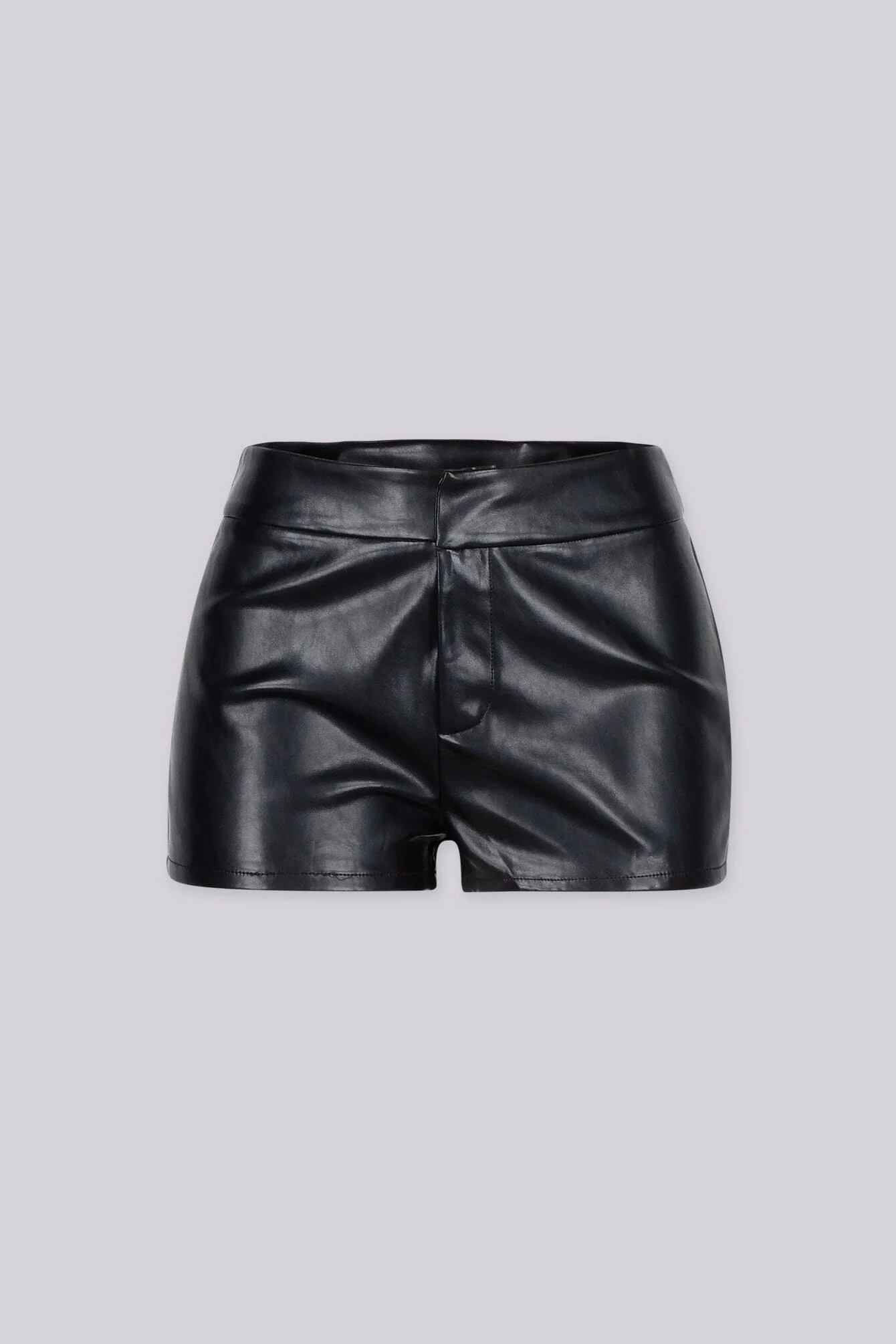Reesha High-Waist PU Shorts
