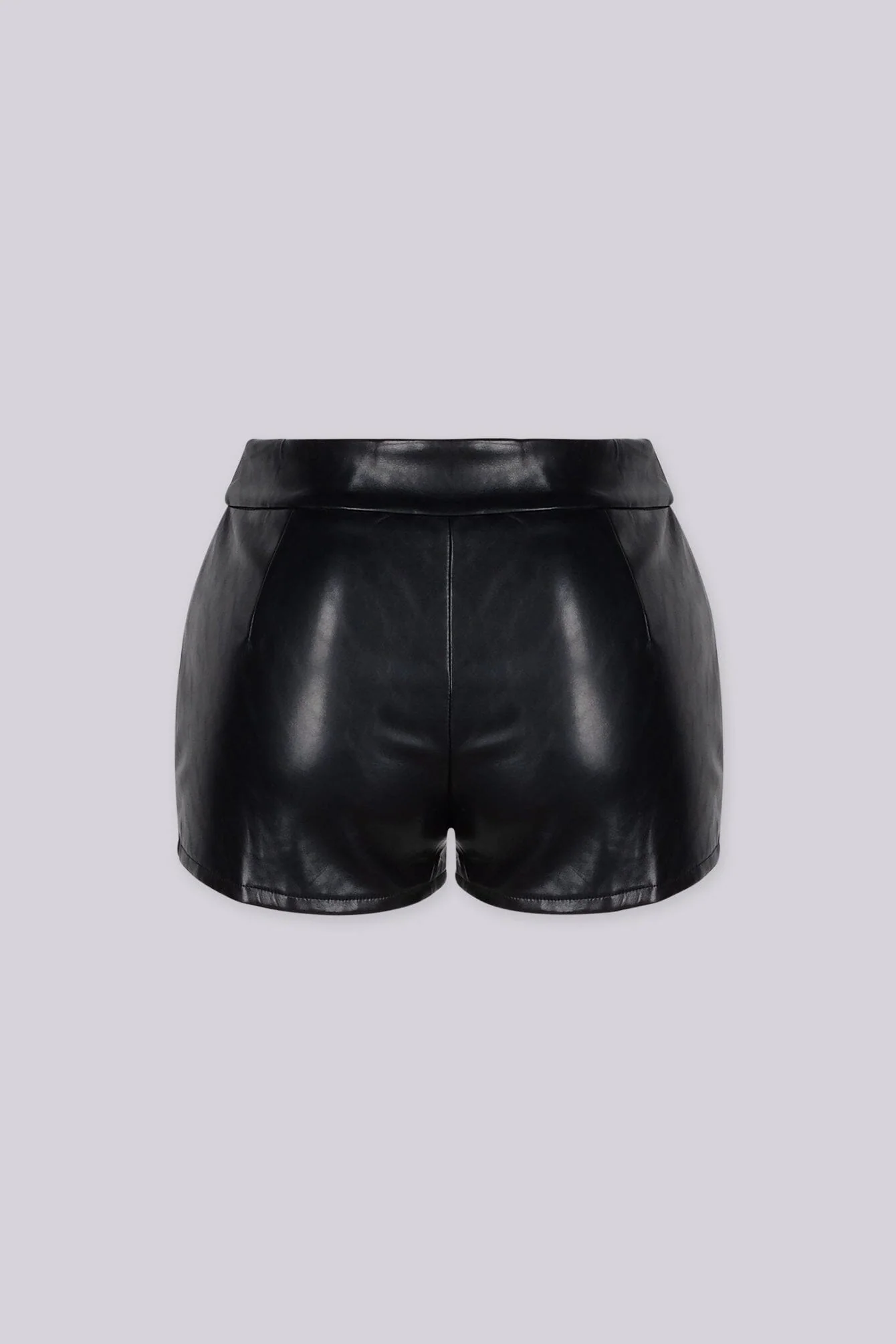 Reesha High-Waist PU Shorts