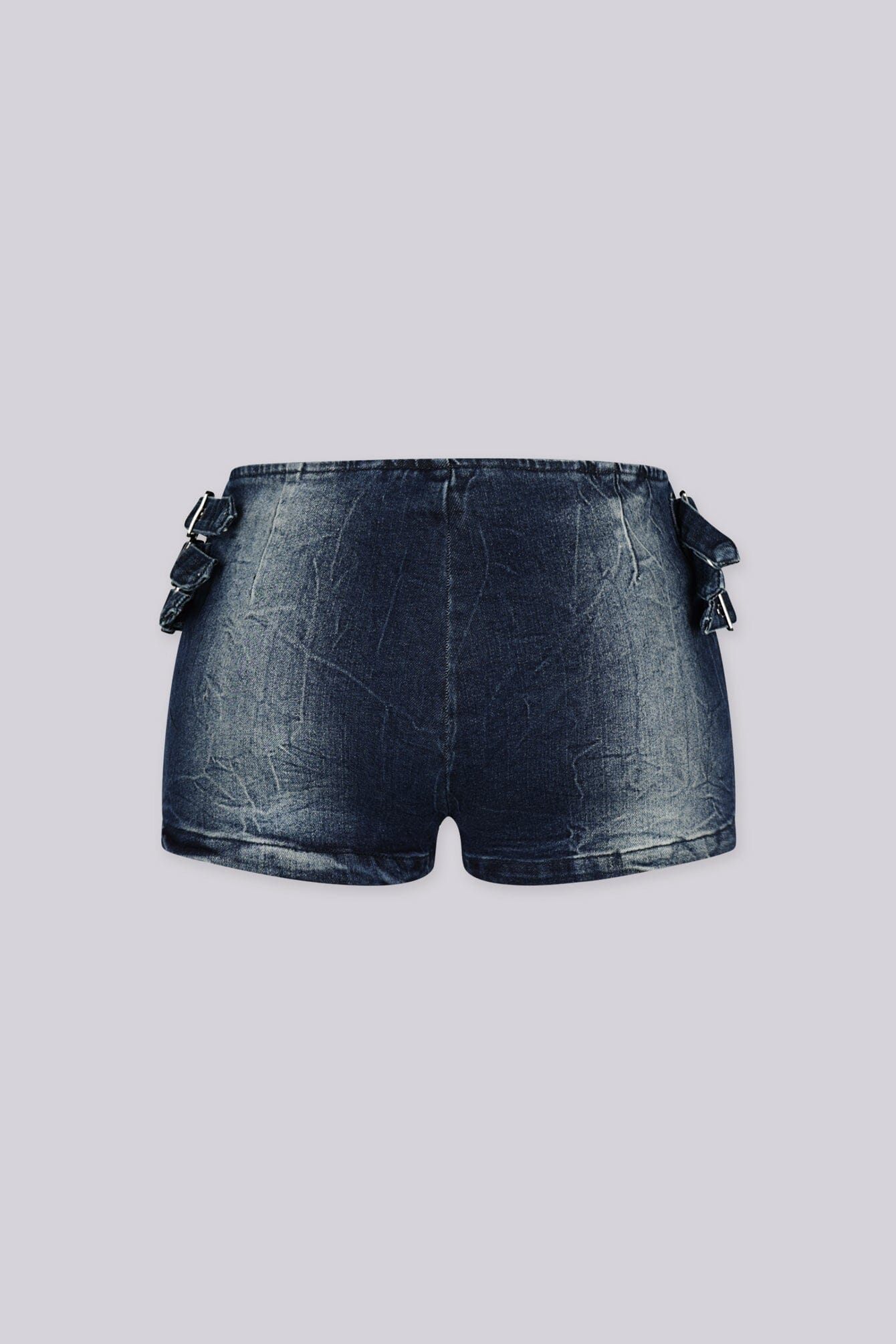 Denver Buckle Micro Denim Shorts 5 Denver Buckle Micro Denim Shorts