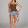 Canyon Tie Denim Shorts