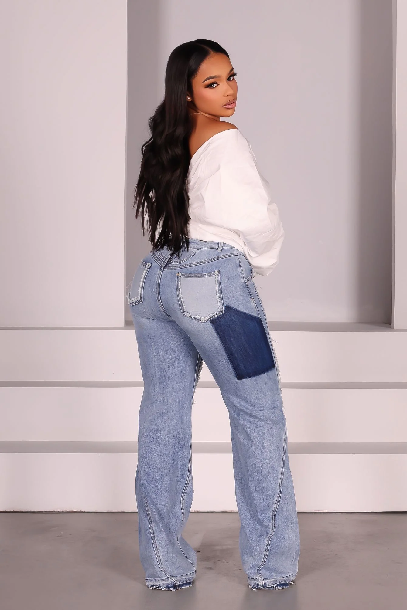 All I Do Frayed Seam Jeans