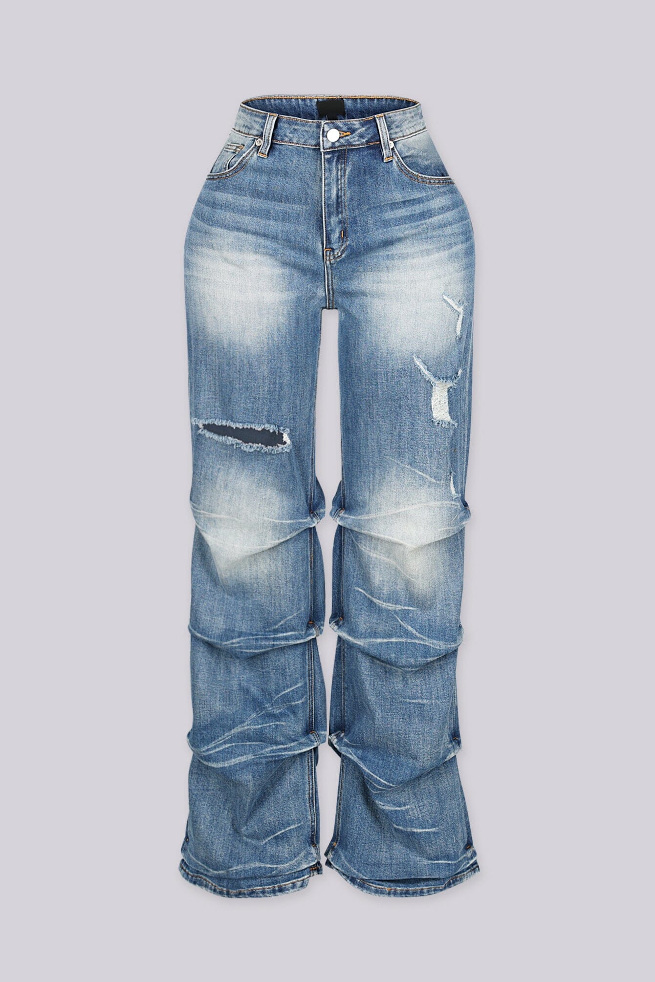 Xena Crunch Stacked Denim Jeans 3 Xena Crunch Stacked Denim Jeans