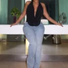 Better Attitude Rhinestone Straight Jeans 8 Better Attitude Rhinestone Straight Jeans