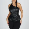Masha Buckle Strap Halter Top