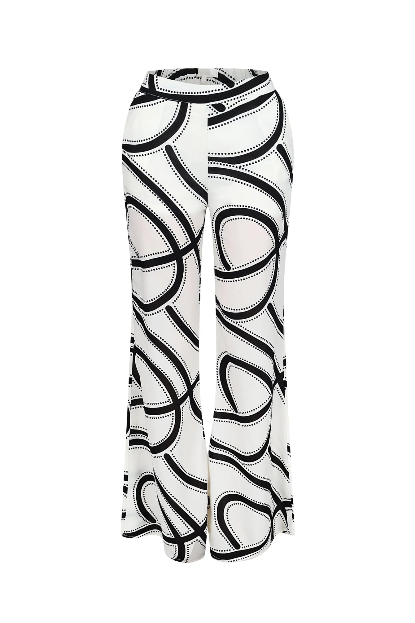 Boho Geometric Print Wide Leg Pants