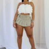 Xandy Belted Micro Mini Skirt