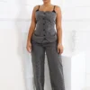 Camilia Pin Stripe Woven Tailored Trousers
