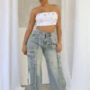 Kylan Metal Trim Baggy Jeans