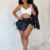 Still Monster PU Mini Skirt