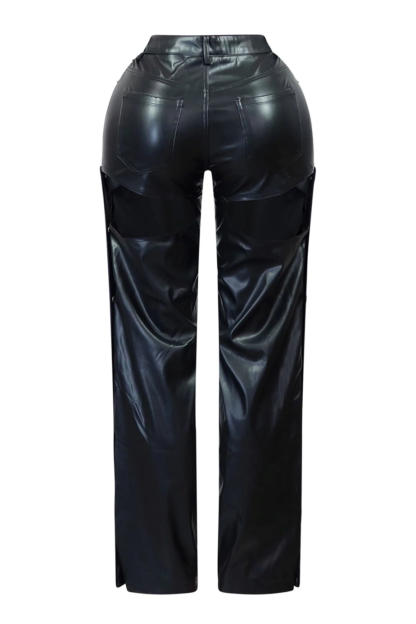 Collins PU Cut Out Button Pants 5 Collins PU Cut Out Button Pants