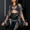 Vendera Rhinestone Cover Up Top