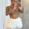 En Pointe Mesh Tulle Ruffle Skort