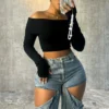 On My Mind Thumbhole Crop Top