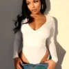 Temptation Basic Long Sleeve Bodysuit