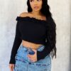 Maisie Off Shoulder Knit Top