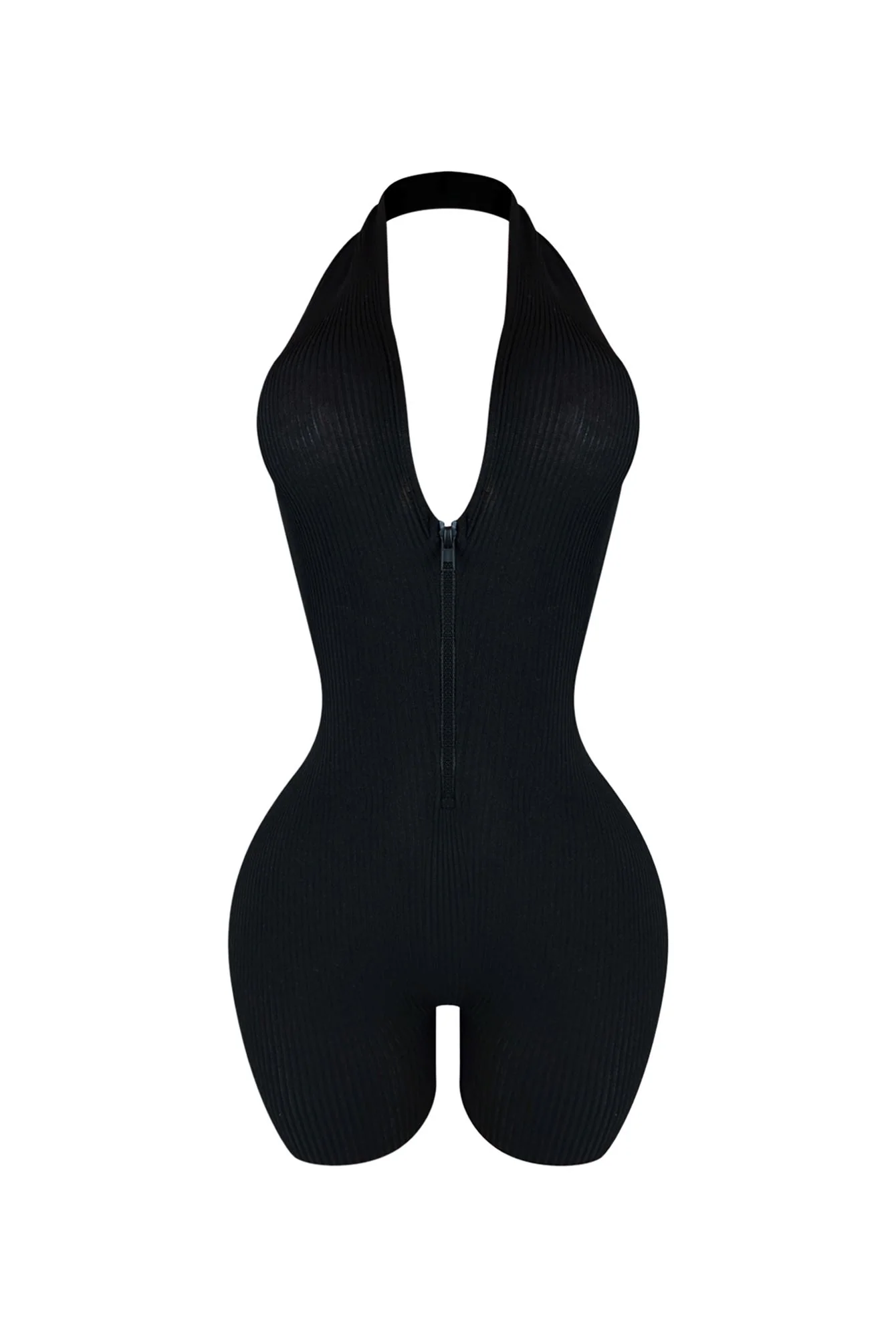 Keli Halter Neck Zip Up Romper